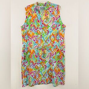 IBKUL Woman’s XL Sleeveless Dress Quick Dry Two Way Air‎ Circulation Drawstring